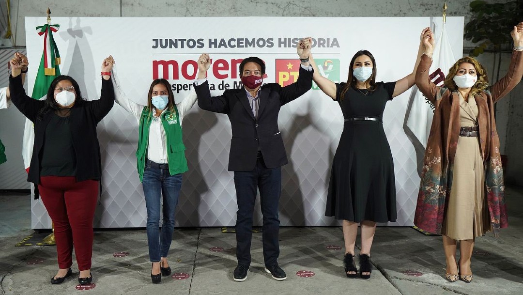 Morena anuncia alianza on PT y PVEM para los próximos comicios.