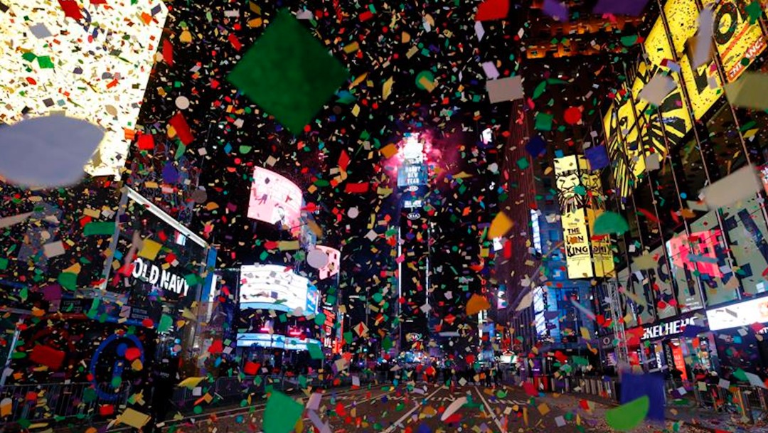 Nueva York marca la llegada del 2021 con un Times Square casi desierto
