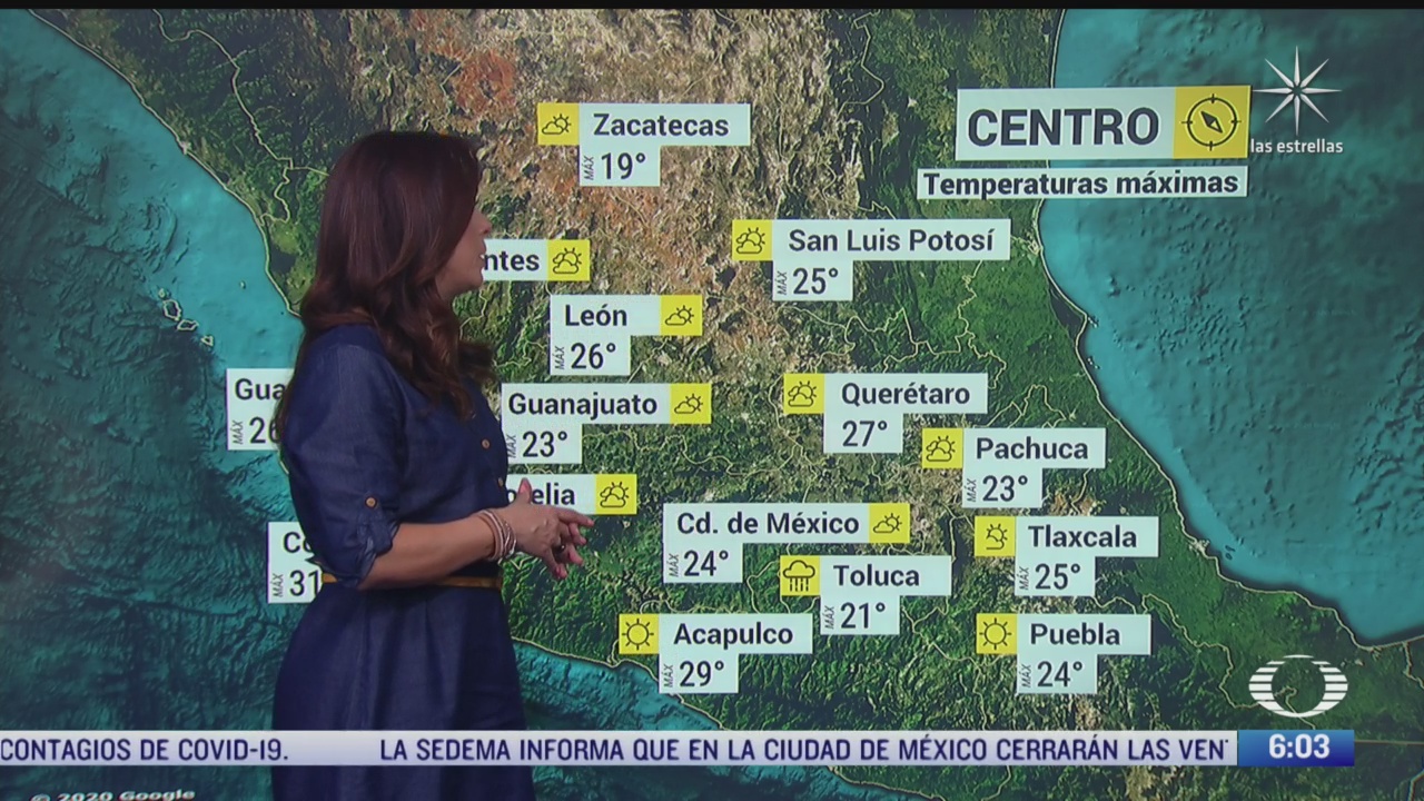 preven lluvias en regiones del occidente centro y sur de mexico