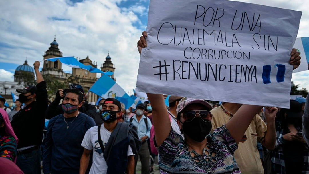 Protestas en Guatemala clase política de ese país N+
