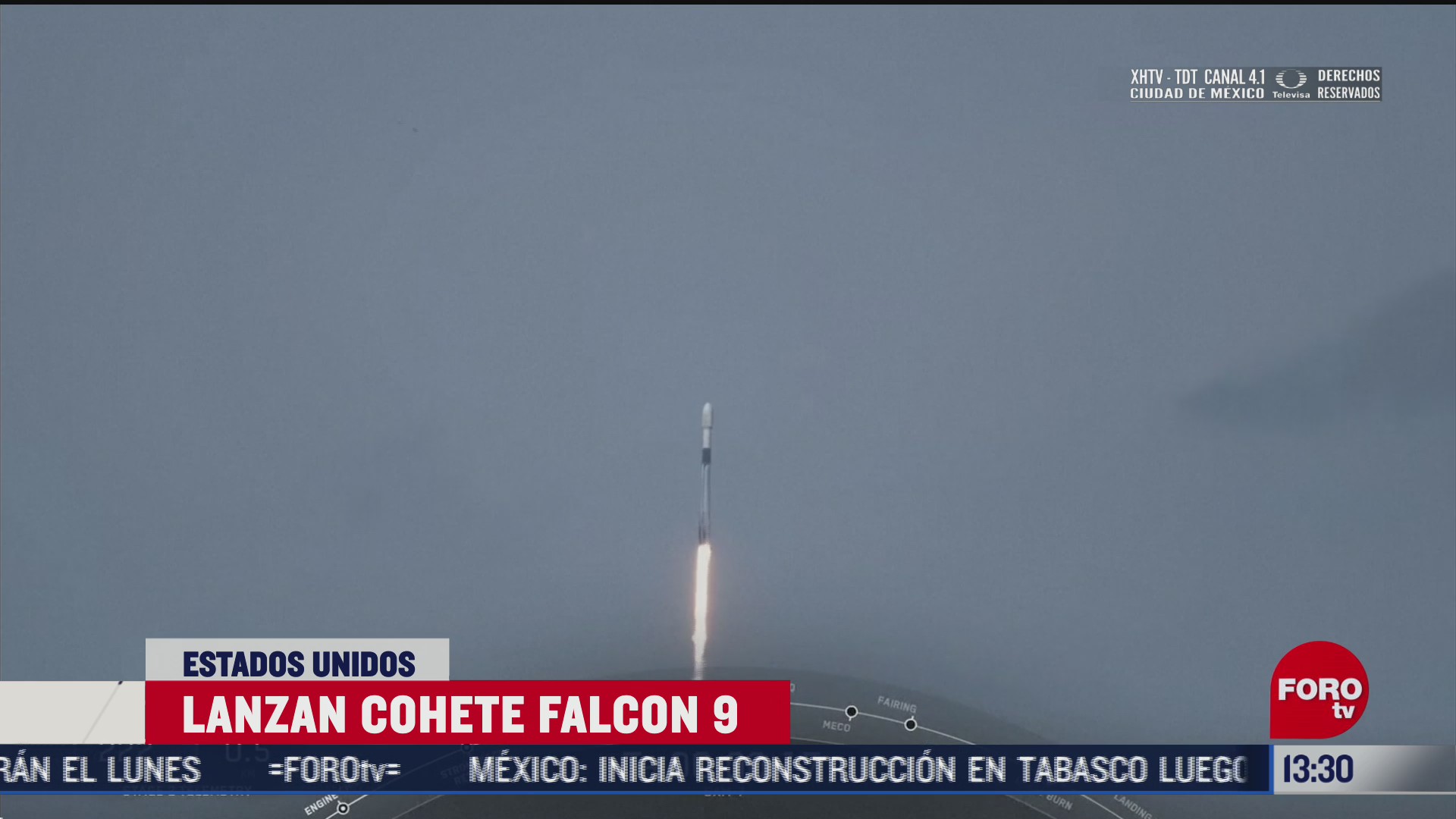 spacex lanza cohete falcon 9 desde cabo canaveral