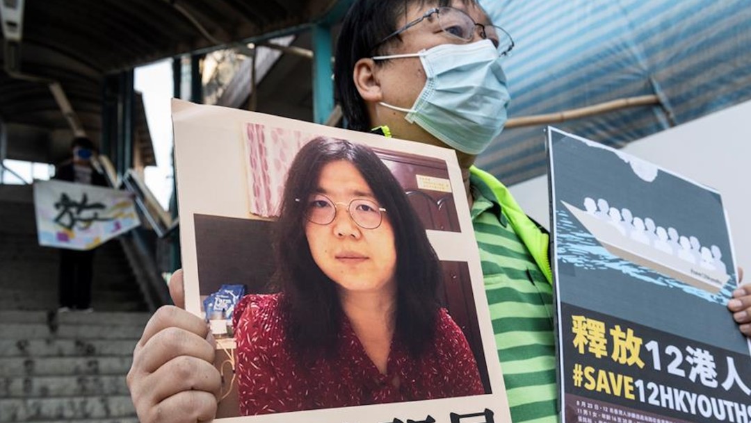 UE pide libertad para la periodista china que informó del COVID-19 desde Wuhan