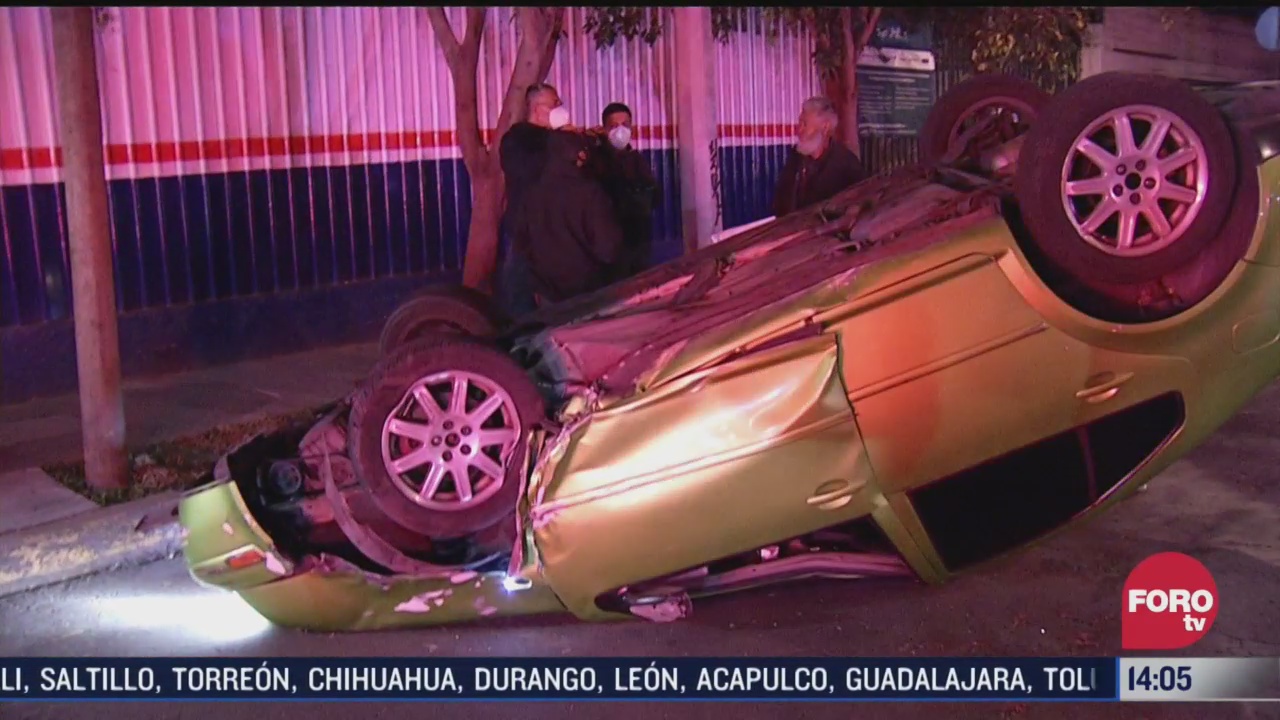 accidentes en la ciudad de mexico dejan 4 lesionados
