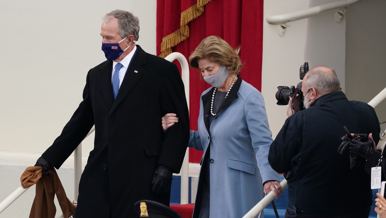 Expresidentes llegan a ceremonia de Biden