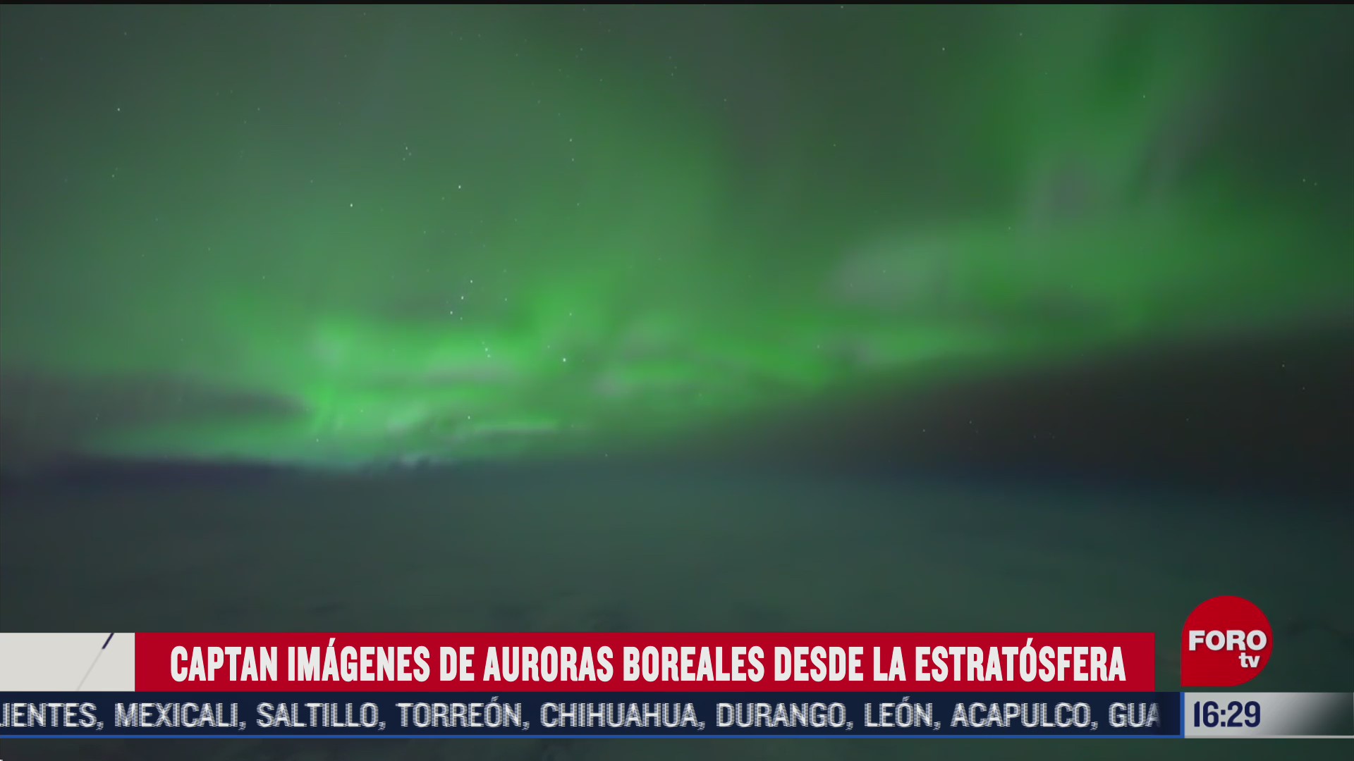 captan impresionantes imagenes de auroras boreales desde la estratosfera