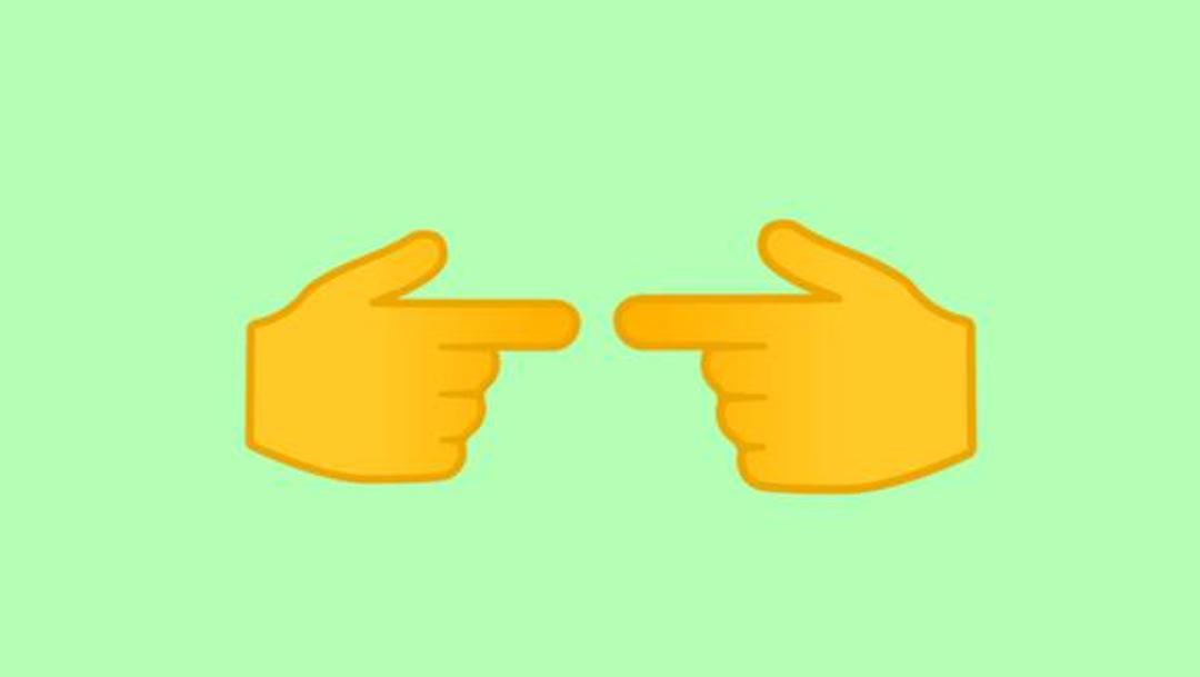 Emoji de los dedos que se señalan, qué significa