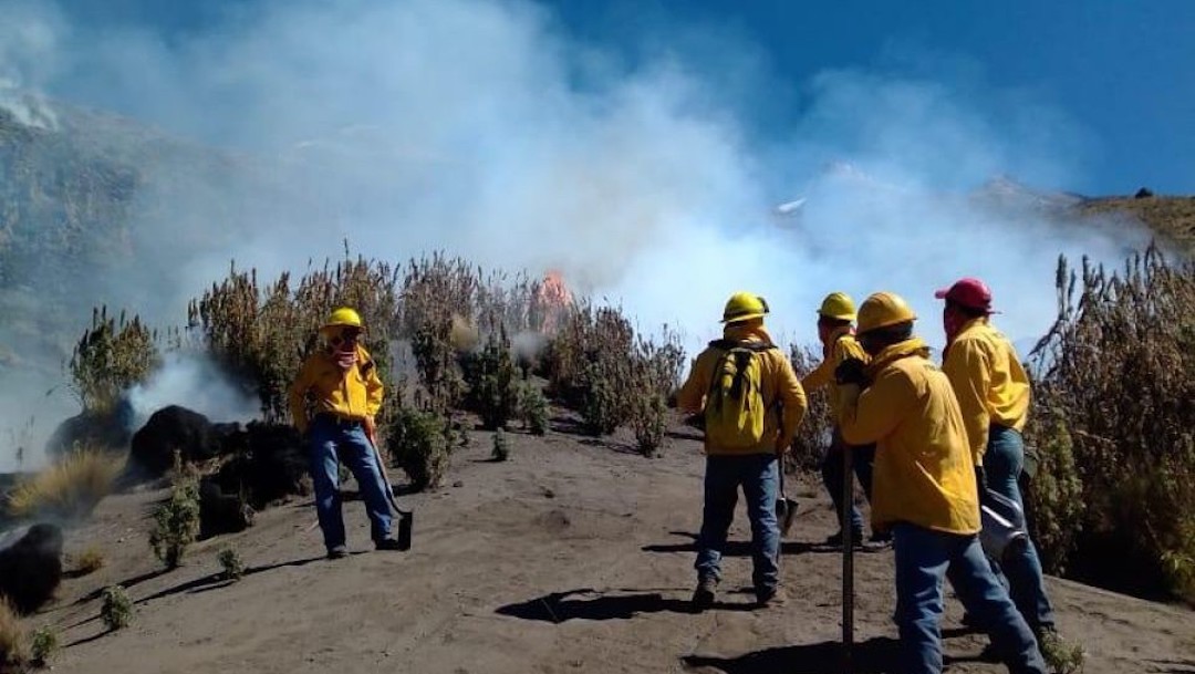 Fogata provocó incendio en el Parque Nacional Iztaccíhuatl.