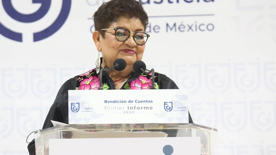 La fiscal de la CDMX, Ernestina Godoy, rindió su informe de labores 2020