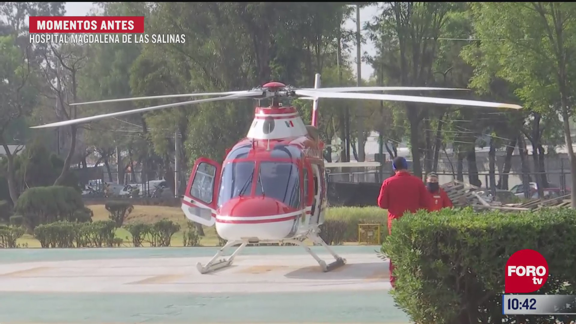 helicoptero traslada a menor lesionado al hospital magdalena de las salinas