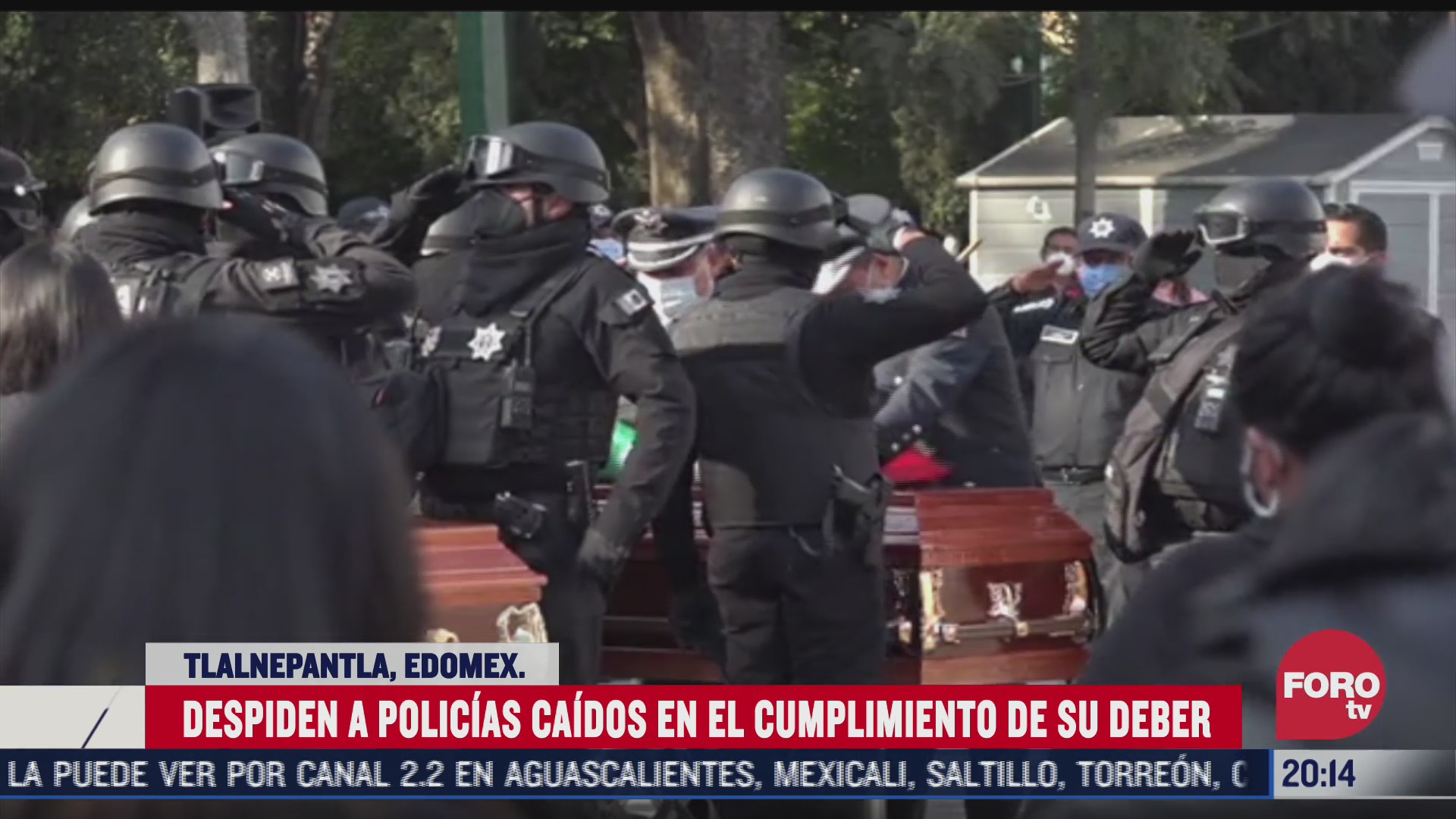 homenaje a policias muertos en tlalnepantla