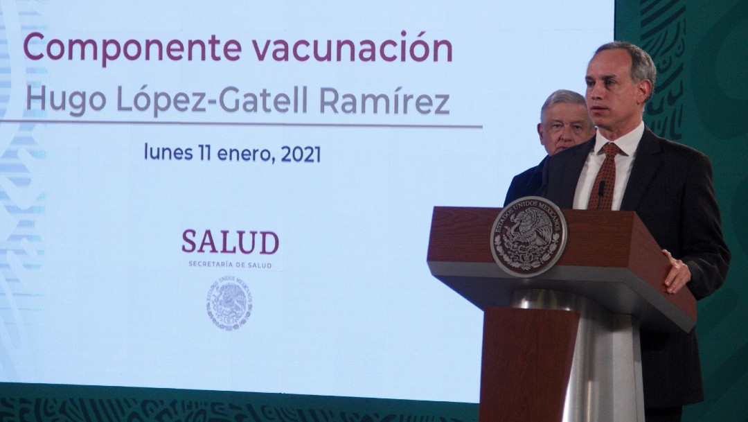 Hugo López Gatell en conferencia matutina de López Obrador