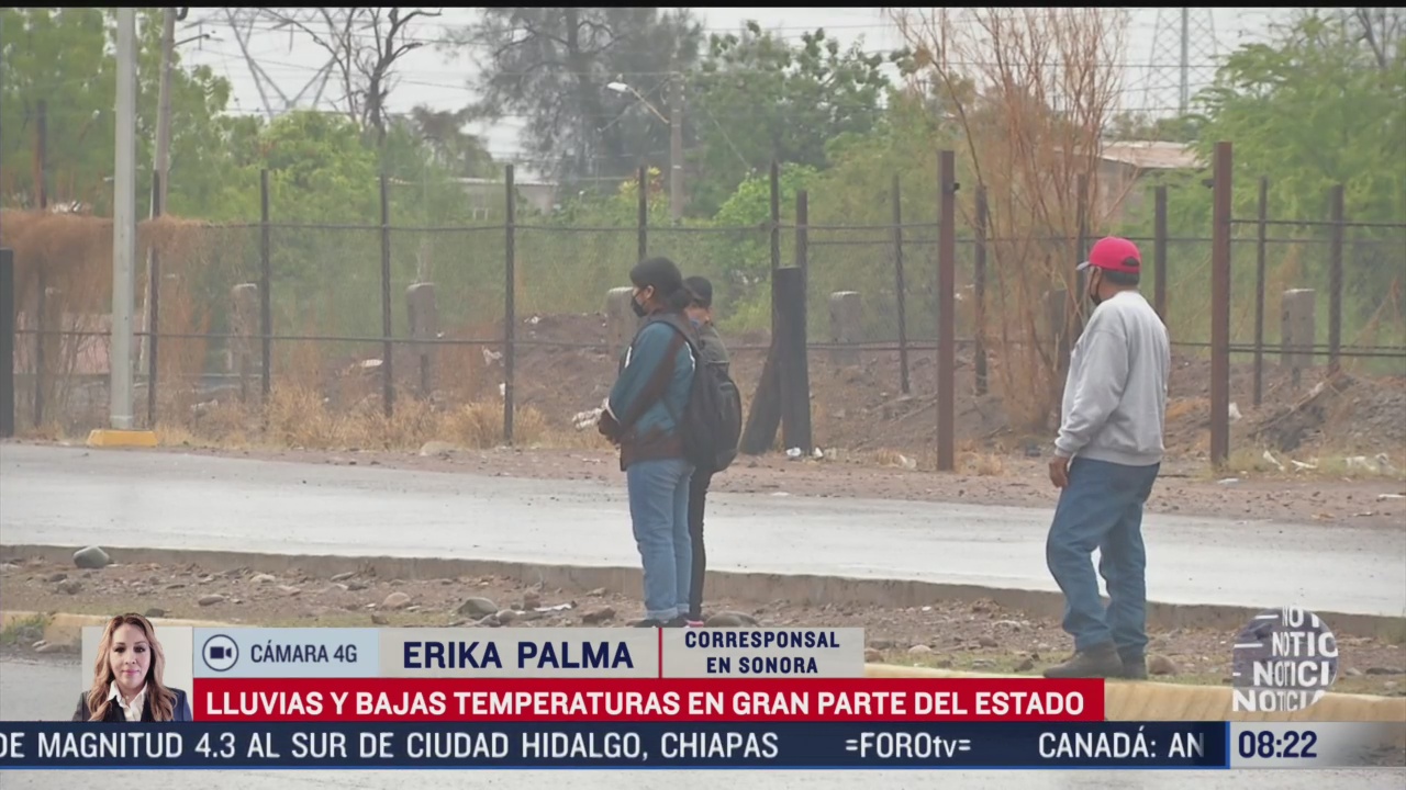 lluvias y bajas temperaturas afectan algunos estados de mexico