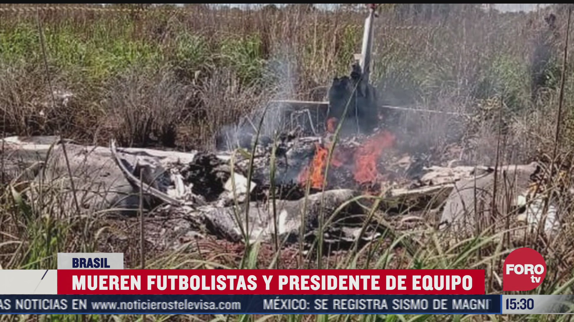 mueren futbolistas y presidente de equipo en brasil al caer avioneta