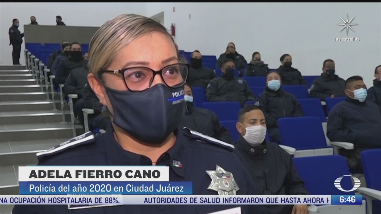 mujer policia de ciudad juarez es reconocida como la policia del ano