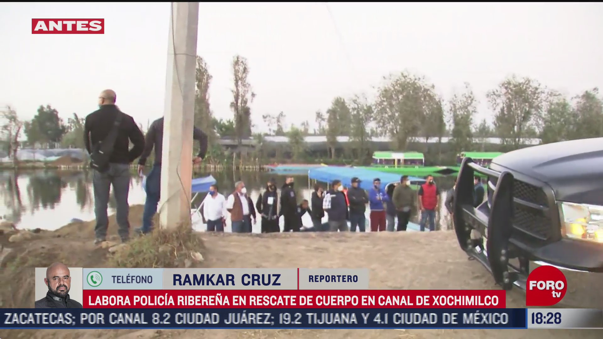 policia capitalina rescata cuerpo en canales de xochimilco