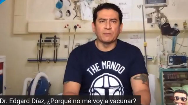 Edgar Díaz, jefe de urgencias en la CDMX, rechazó la vacuna contra COVID-19 por falta de equidad