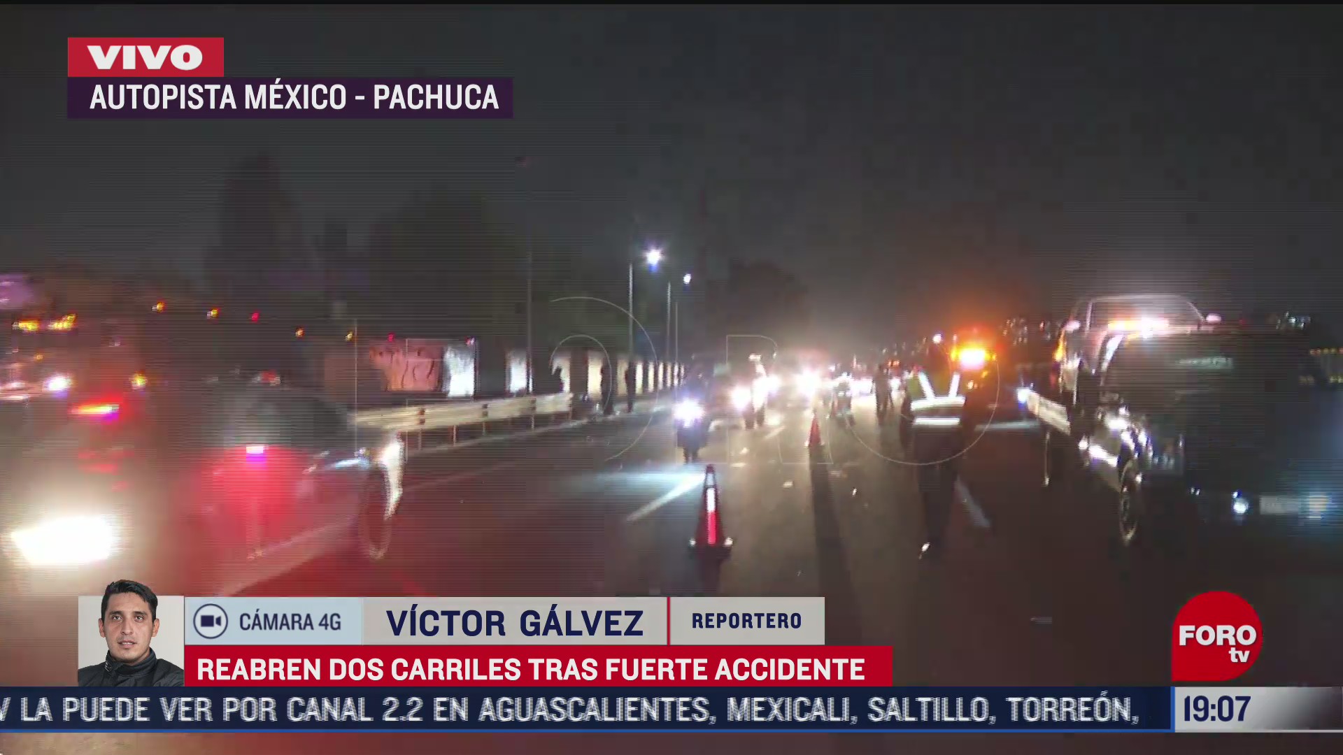 reabren dos carriles de autopista mexico pachuca tras accidente vial
