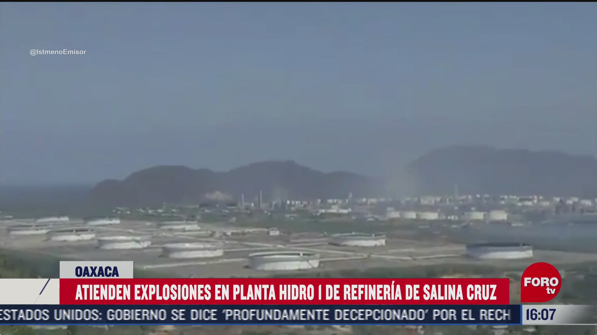 reportan explosiones en refineria de pemex de salina cruz oaxaca