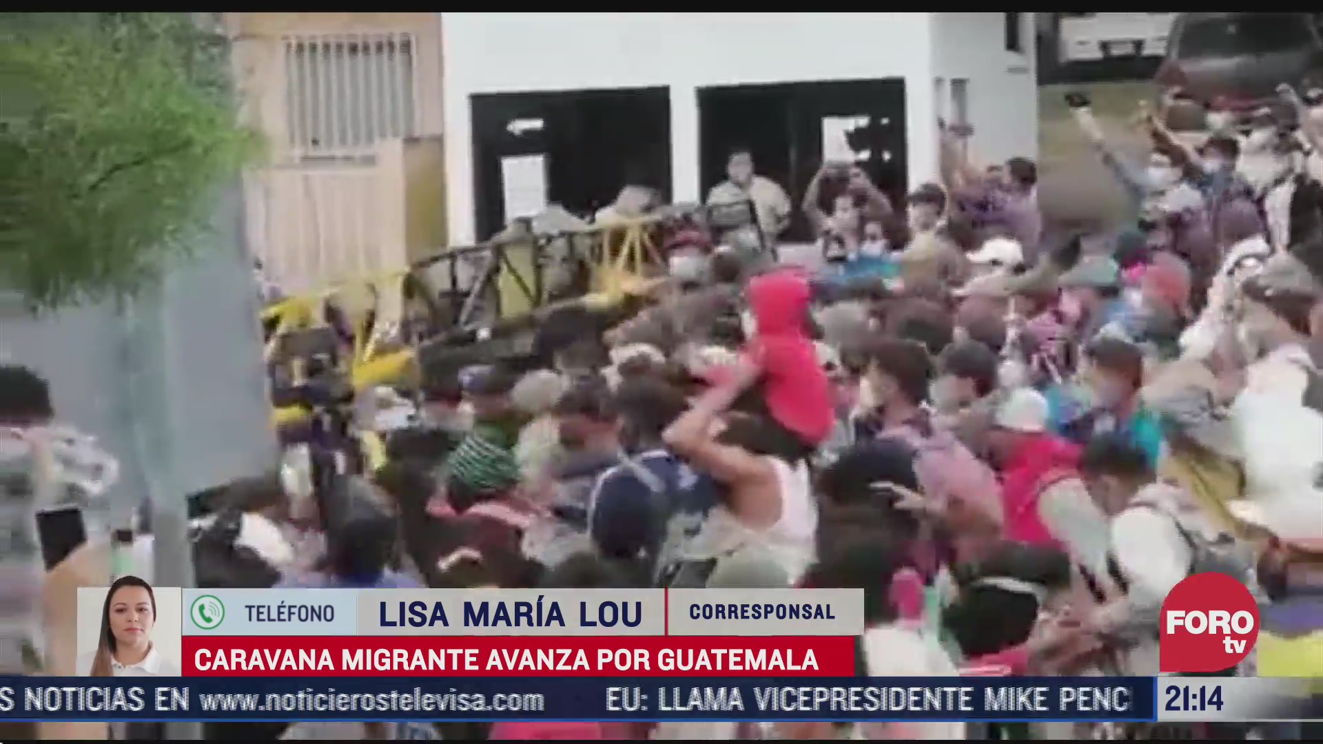 se atora caravana migrante en guatemala
