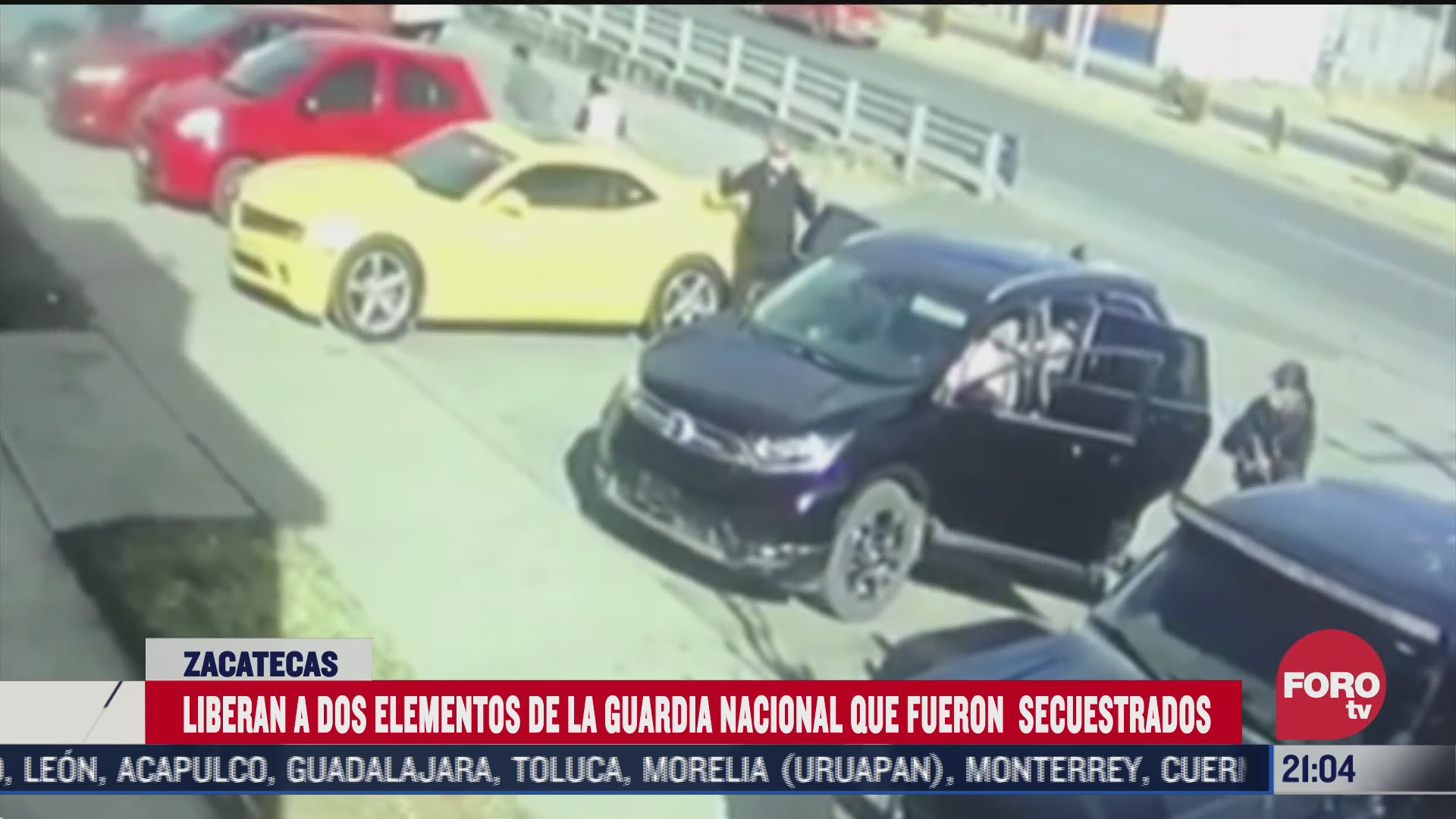 Secuestro de elementos de la Guardia Nacional en Zacatecas