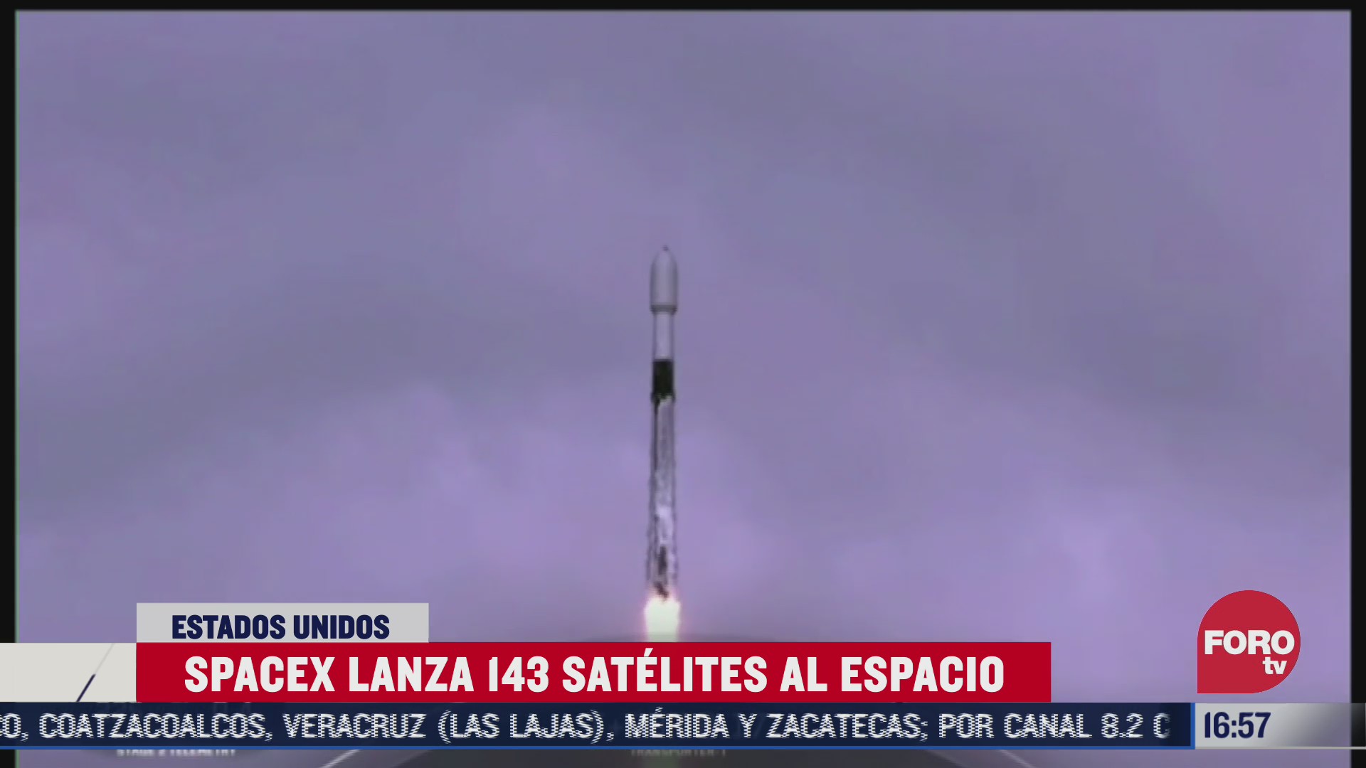 spacex lanza 143 satelites al espacio en eeuu