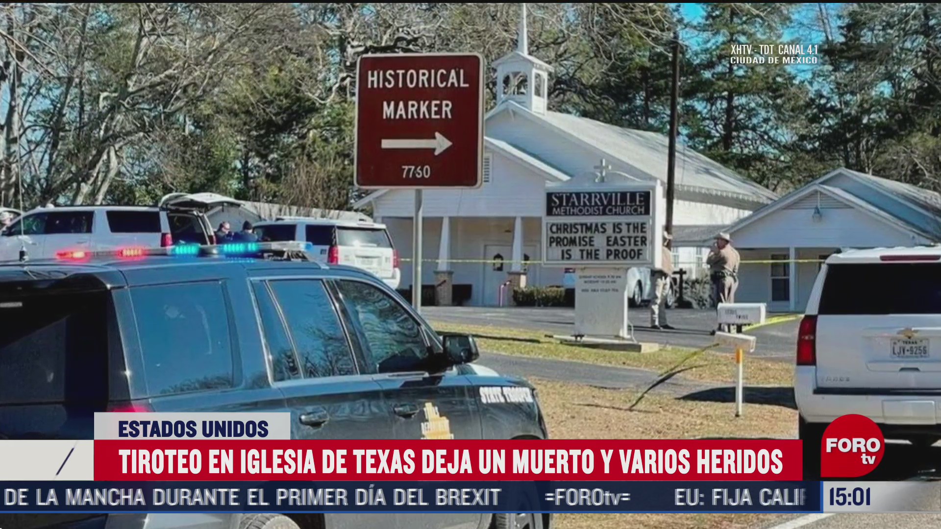 un muerto tras tiroteo en iglesia de texas