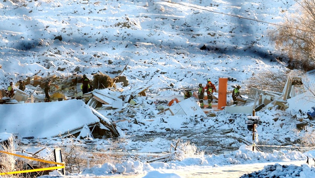 Ya son siete los cuerpos localizados en Noruega tras deslizamiento de tierra