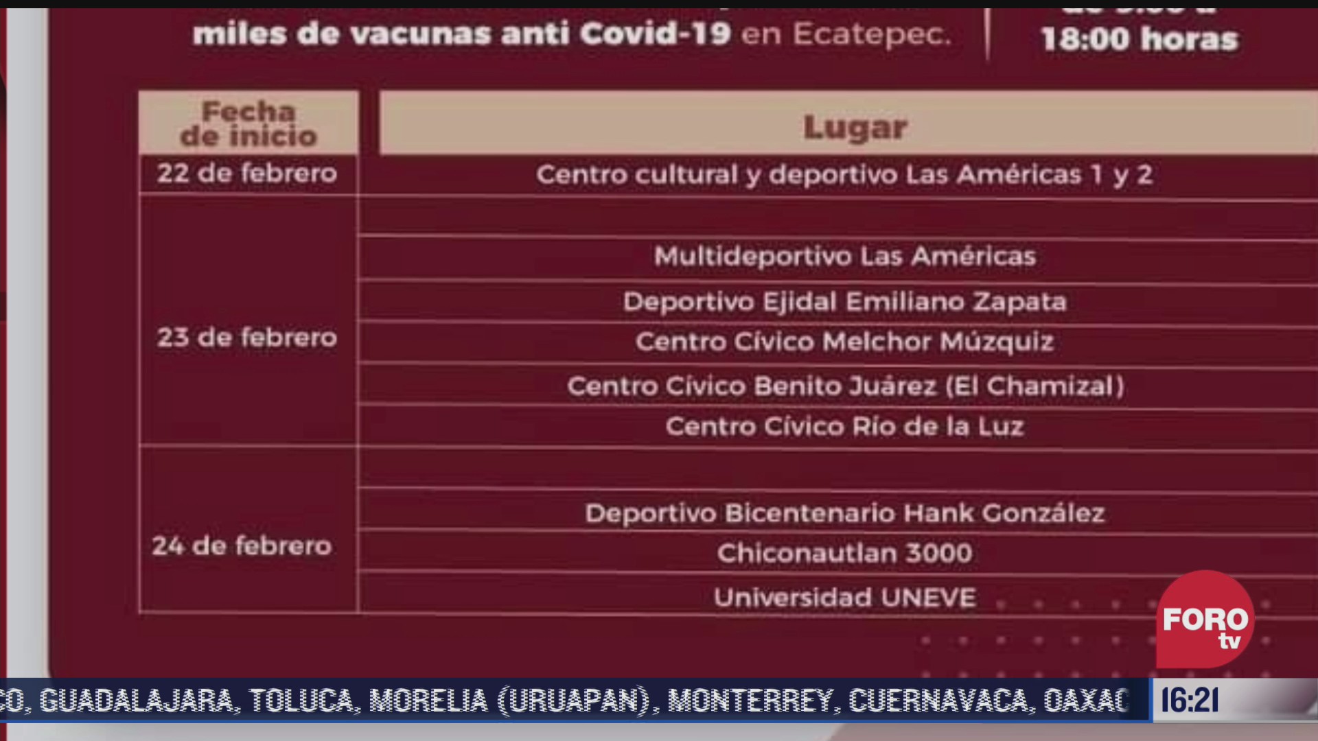 a partir de este martes abriran 10 modulos de vacunacion en ecatepec