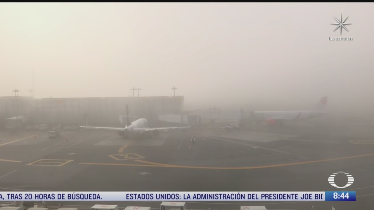 aeropuerto cdmx suspende operaciones por banco de niebla