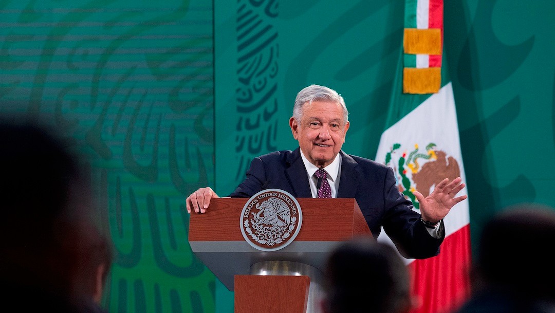 Andrés Manuel López Obrador, en Palacio Nacional, 24 de febrero de 2021 (EFE)