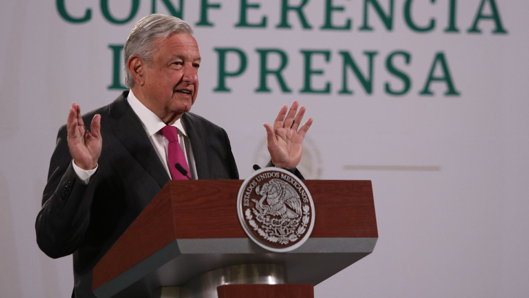 El presidente Andrés Manuel López Obrador, en la conferencia de prensa matutina