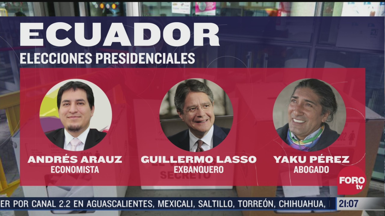 andres arauz aventaja en las elecciones presidenciales en ecuador