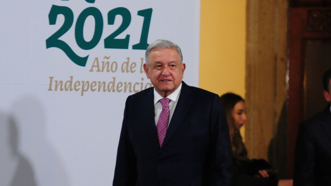 Andrés Manuel López Obrador en conferencia matutina