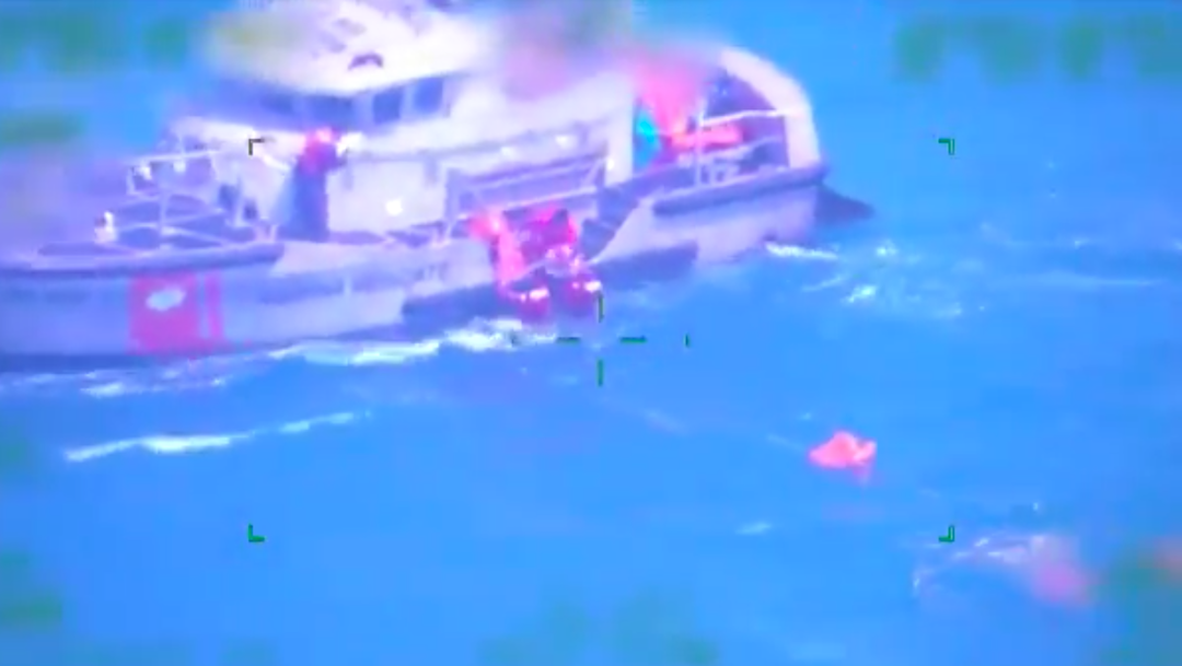 Así se llevó a cabo el rescate de siete pescadores en Tuxpan, Veracruz