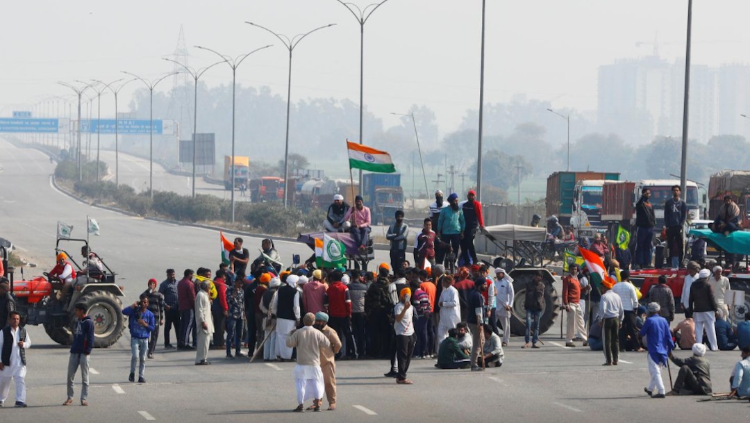 Protestas de campesinos en India (Reuters)
