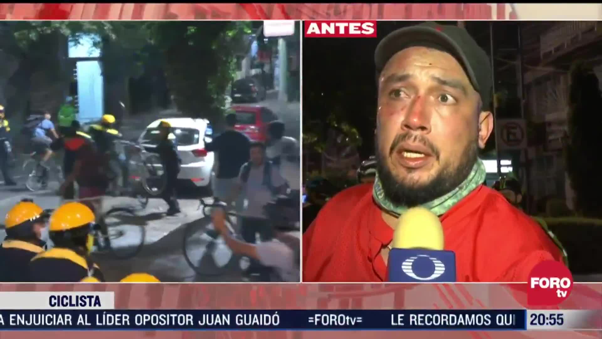 ciclista golpeado por policias de cdmx narra los hechos