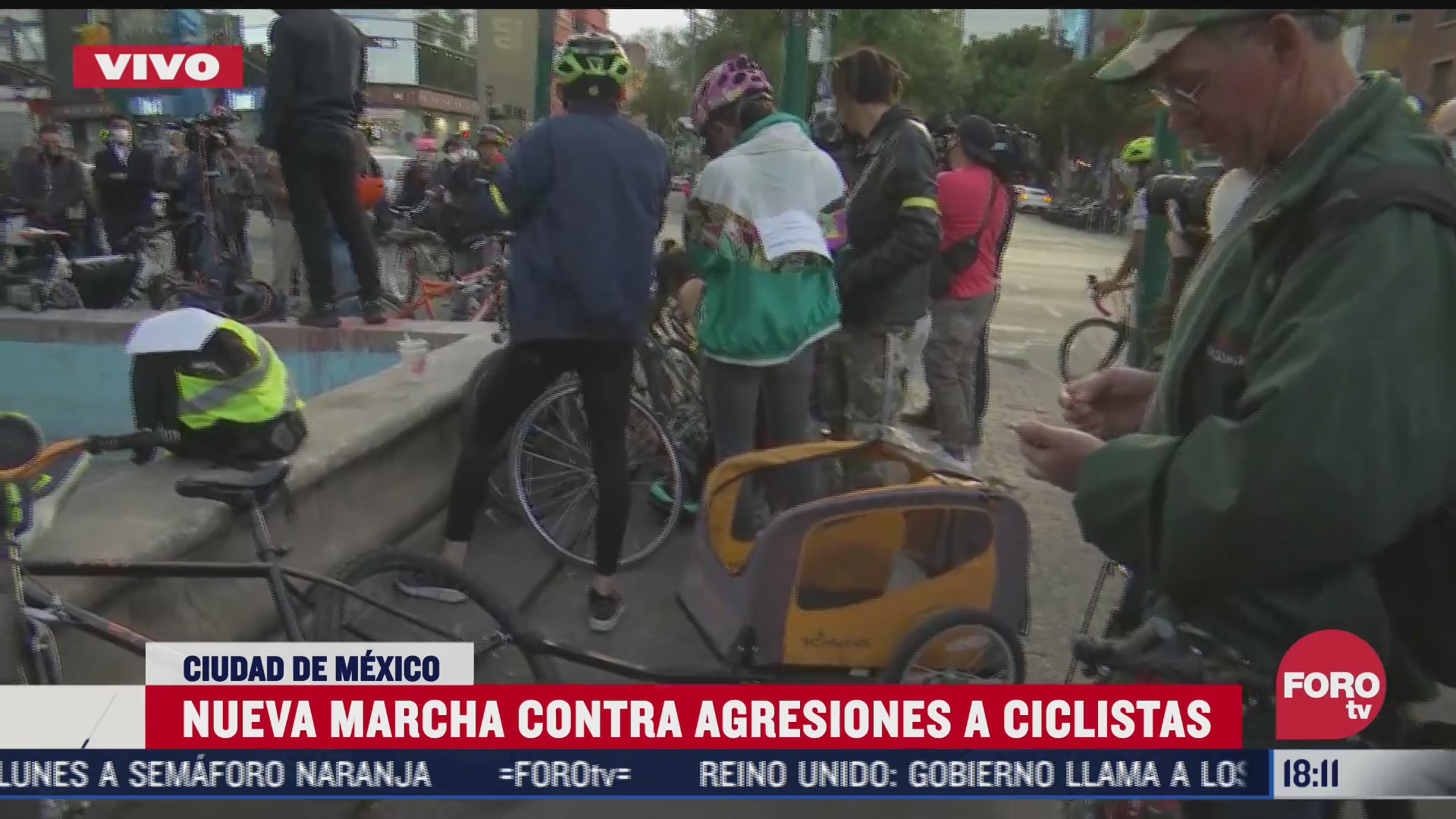 ciclistas se concentran en avenida insurgentes norte y avenida alvaro obregon