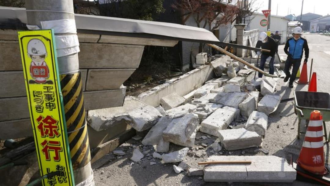 Cientos de heridos en Japón tras terremoto