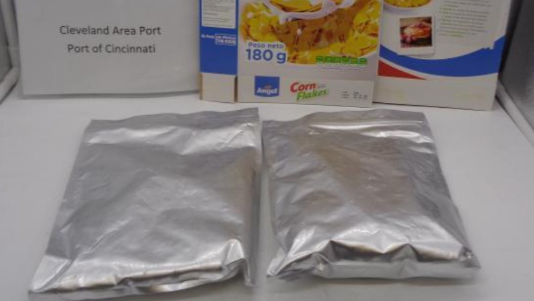 Cocaína en un cargamento de cereal procedente de Sudamérica (Twitter: @CBP)