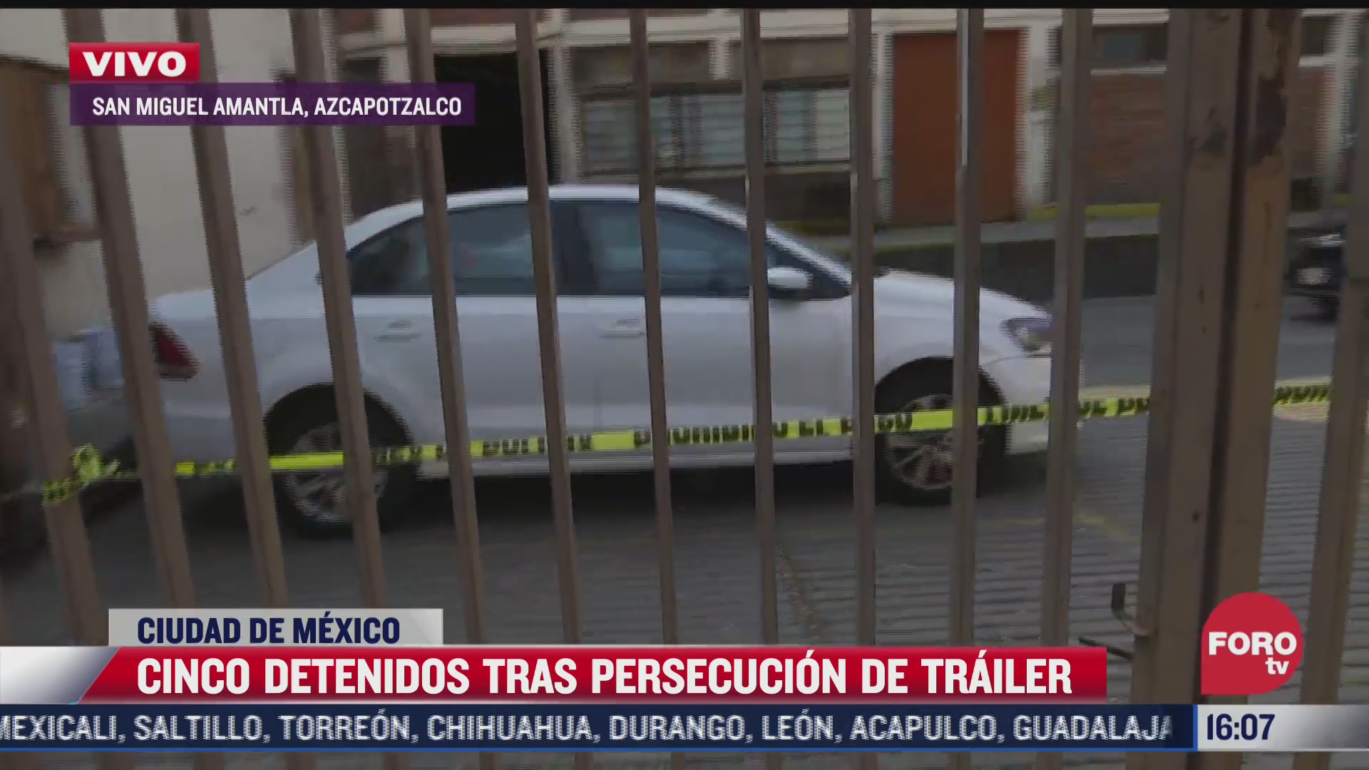 detienen a cinco personas tras persecucion de trailer en cdmx