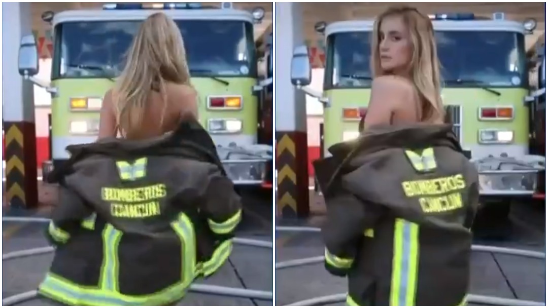 Graban video de mujer en bikini en instalaciones de bomberos en Cancún y cesan a director