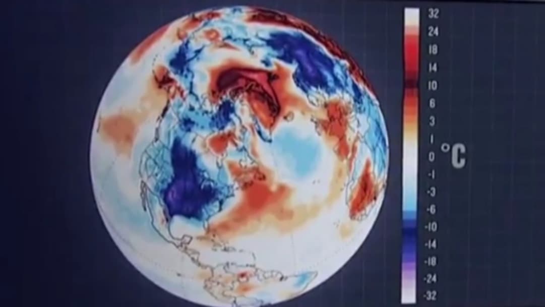 Groenlandia caliente, América helada: mapa muestra la histórica inversión de temperatura en el planeta