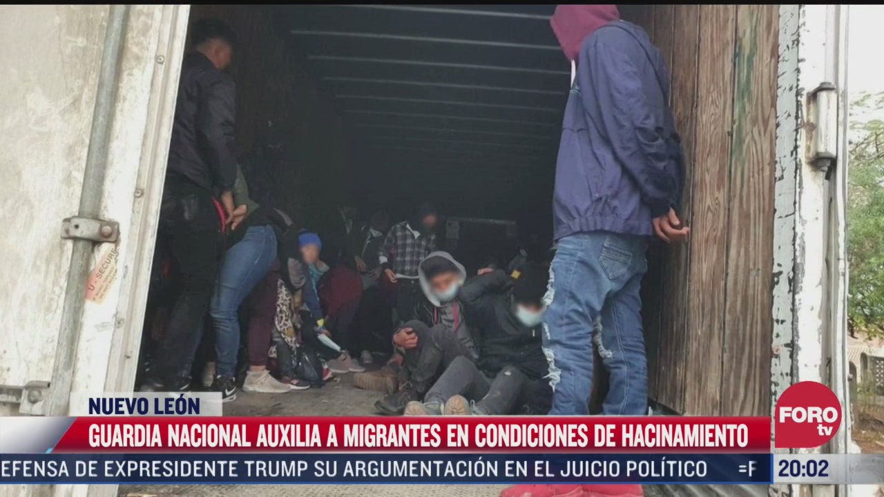 guardia nacional auxilia a migrantes en condiciones de hacinamiento