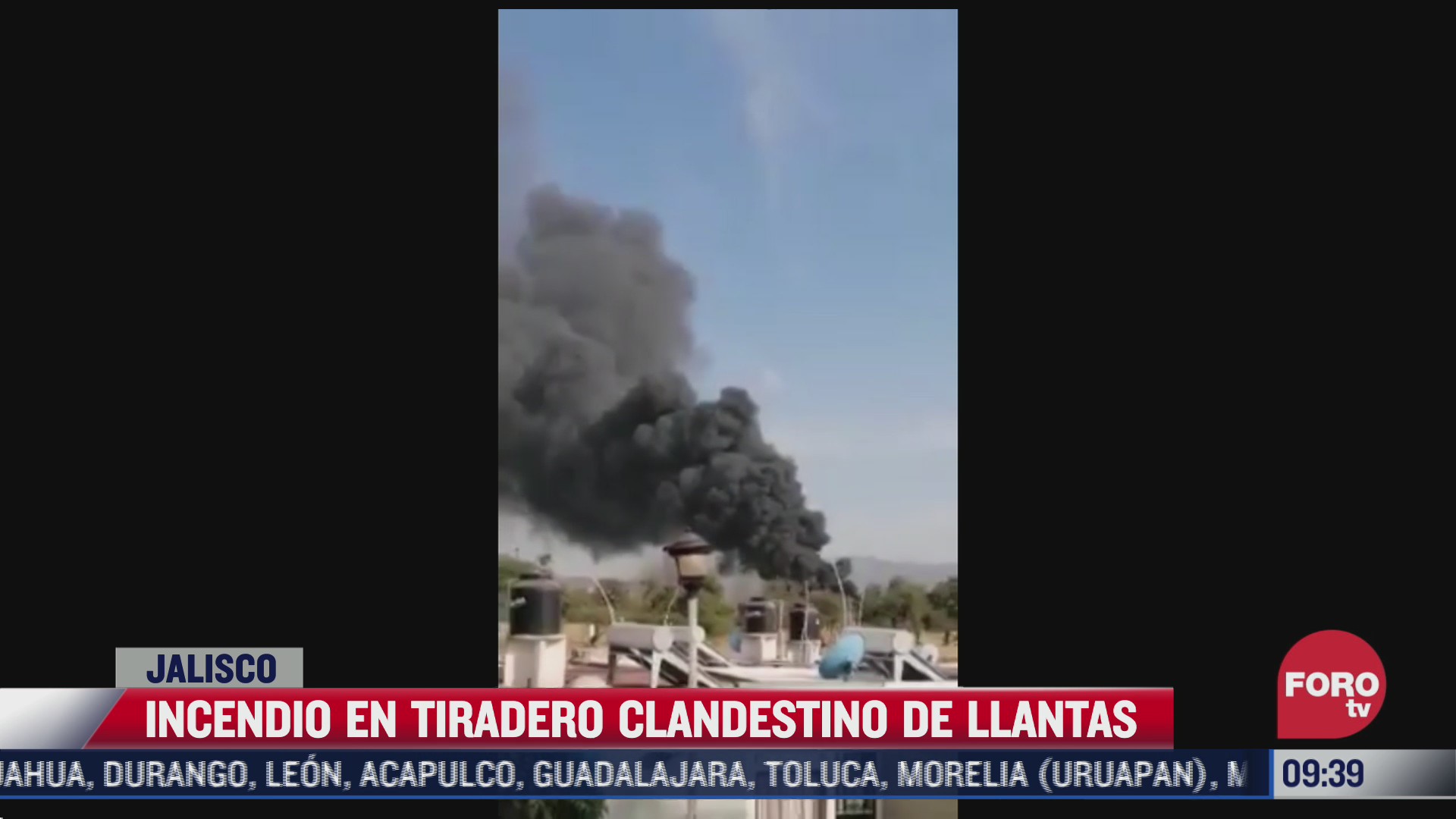 incendio en tiradero clandestino de llantas en tlajomulco de zuniga jalisco