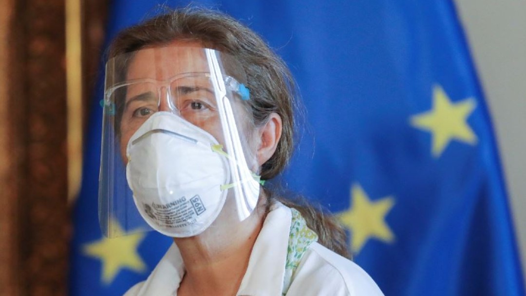 La jefa de la delegación de la Unión Europea en Caracas, Isabel Brilhante Pedrosa