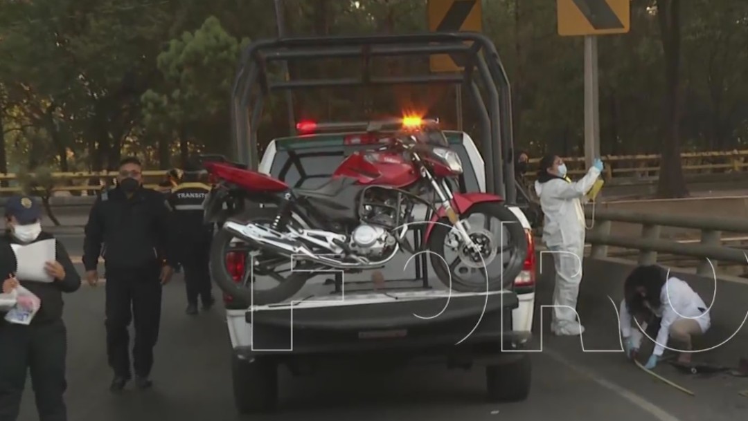 Motociclista pierde la vida en Anillo Periférico, CDMX (FOROtv)