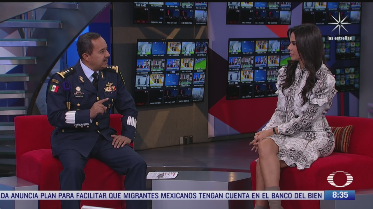 paola rojas entrevista al general roman carmona por los 106 anos de la fuerza aerea mexicana