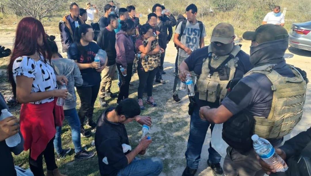 Personal de la FGJ Tamaulipas rescató a 49 migrantes