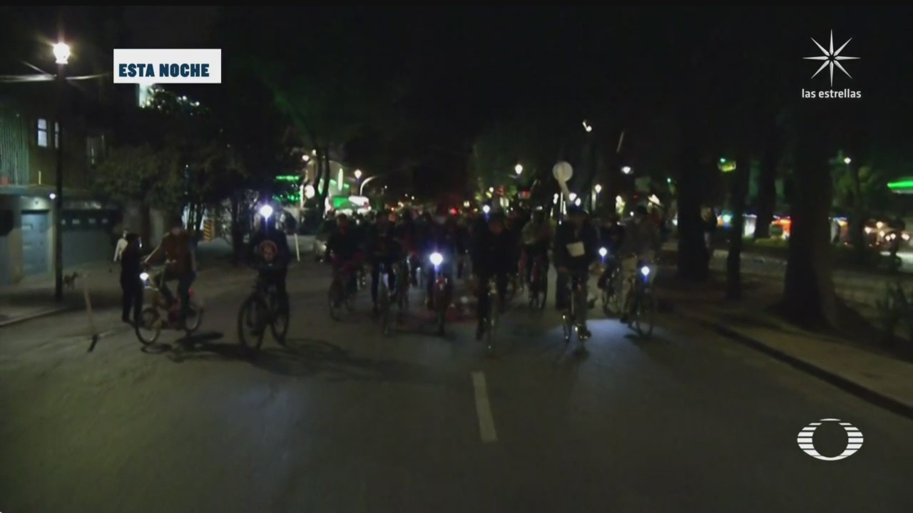 protesta ciclista en cdmx se desarrolla con tranquilidad