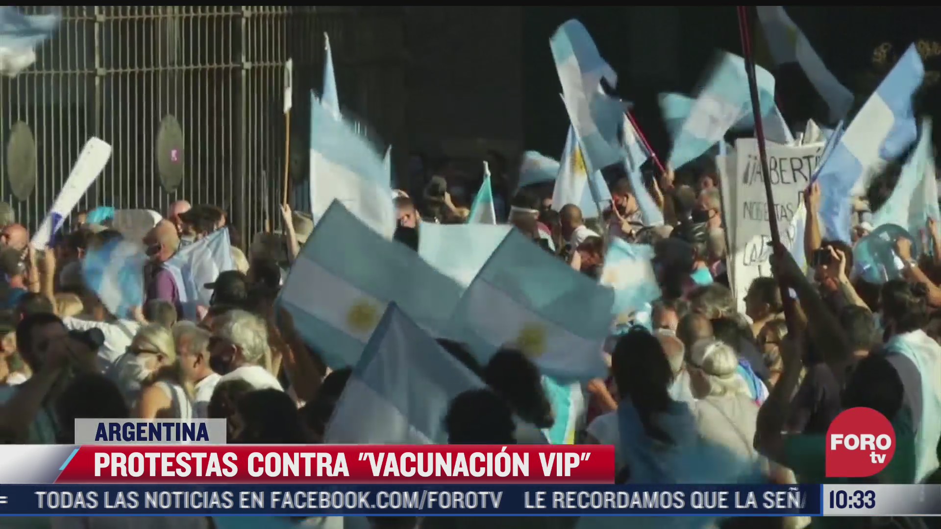 protestan en argentina contra vacunacion vip de covid